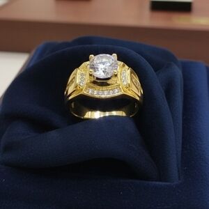 2.5 CTW Mens Yellow Gold Diamond Ring